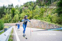 30.09.2024, Lavaze, Italy (ITA): Astrid Plosch (ITA), Martina Trabucchi (ITA), Beatrice Trabucchi (ITA), (l-r) - Biathlon summer training, Lavaze (ITA). www.nordicfocus.com. © Barbieri/NordicFocus. Every downloaded picture is fee-liable.