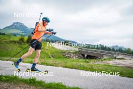 15.06.2024, Lavaze, Italy (ITA): Viktor Brandt (SWE) - Biathlon summer training, Lavaze (ITA). www.nordicfocus.com. © Barbieri/NordicFocus. Every downloaded picture is fee-liable.