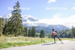 15.09.2024, Lenzerheide, Switzerland (SUI): Quentin Fillon Maillet (FRA) - Sommer Nordic Event 2024, Sommer Biathlon Cup, Lenzerheide (SUI). www.nordicfocus.com. © Manzoni/NordicFocus. Every downloaded picture is fee-liable.