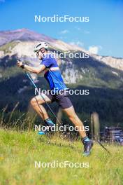 15.07.2024, Lenzerheide, Switzerland (SUI): Nikolas Burkhart (USA) - Biathlon summer training, Lenzerheide (SUI). www.nordicfocus.com. © Manzoni/NordicFocus. Every downloaded picture is fee-liable.