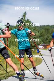 17.08.2024, Font-Romeu, France (FRA): Flavio Guy (FRA) - Biathlon summer training, Font-Romeu (FRA). www.nordicfocus.com. © Authamayou/NordicFocus. Every downloaded picture is fee-liable.