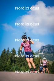 06.08.2024, Lavaze, Italy (ITA): Kristina Oberthaler (AUT) - Biathlon summer training, Lavaze (ITA). www.nordicfocus.com. © Barbieri/NordicFocus. Every downloaded picture is fee-liable.