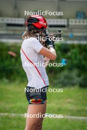 17.07.2024, Martell, Italy (ITA): Lisa Vittozzi (ITA) - Biathlon summer training, Martell (ITA). www.nordicfocus.com. © Barbieri/NordicFocus. Every downloaded picture is fee-liable.