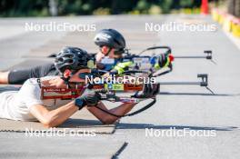 17.08.2024, Font-Romeu, France (FRA): Antonin Guy (FRA) - Biathlon summer training, Font-Romeu (FRA). www.nordicfocus.com. © Authamayou/NordicFocus. Every downloaded picture is fee-liable.