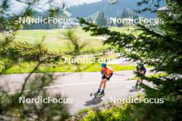 06.06.2024, Lavaze, Italy (ITA): Viktor Brandt (SWE), Jesper Nelin (SWE), (l-r)  - Biathlon summer training, Lavaze (ITA). www.nordicfocus.com. © Barbieri/NordicFocus. Every downloaded picture is fee-liable.