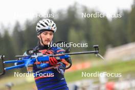 16.09.2024, Lenzerheide, Switzerland (SUI): Fabien Claude (FRA) - Biathlon summer training, Lenzerheide (SUI). www.nordicfocus.com. © Manzoni/NordicFocus. Every downloaded picture is fee-liable.