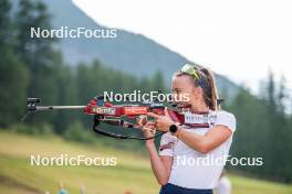 29.08.2024, Bessans, France (FRA): Jeanne Richard (FRA) - Biathlon summer training, Bessans (FRA). www.nordicfocus.com. © Authamayou/NordicFocus. Every downloaded picture is fee-liable.