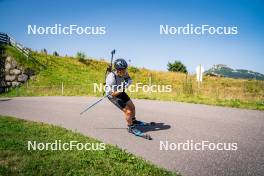 31.07.2024, Lavaze, Italy (ITA): Antonin Guigonnat (FRA) - Biathlon summer training, Lavaze (ITA). www.nordicfocus.com. © Barbieri/NordicFocus. Every downloaded picture is fee-liable.