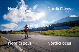 06.08.2024, Lavaze, Italy (ITA): Kristina Oberthaler (AUT) - Biathlon summer training, Lavaze (ITA). www.nordicfocus.com. © Barbieri/NordicFocus. Every downloaded picture is fee-liable.