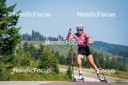 31.07.2024, Lavaze, Italy (ITA): Anna Andexer (AUT) - Biathlon summer training, Lavaze (ITA). www.nordicfocus.com. © Barbieri/NordicFocus. Every downloaded picture is fee-liable.