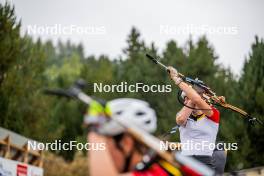 20.09.2024, Font-Romeu, France (FRA): Maya Cloetens (BEL) - Biathlon summer training, Font-Romeu (FRA). www.nordicfocus.com. © Authamayou/NordicFocus. Every downloaded picture is fee-liable.