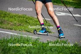 31.07.2024, Lavaze, Italy (ITA): Salomon boots   - Biathlon summer training, Lavaze (ITA). www.nordicfocus.com. © Barbieri/NordicFocus. Every downloaded picture is fee-liable.