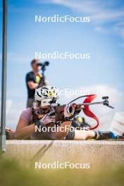 06.08.2024, Lavaze, Italy (ITA): Lisa Osl (AUT) - Biathlon summer training, Lavaze (ITA). www.nordicfocus.com. © Barbieri/NordicFocus. Every downloaded picture is fee-liable.