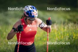 19.06.2024, Lavaze, Italy (ITA): Dorothea Wierer (ITA) - Biathlon summer training, Lavaze (ITA). www.nordicfocus.com. © Vanzetta/NordicFocus. Every downloaded picture is fee-liable.