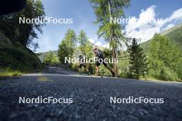 27.08.2024, Martell, Italy (ITA): Lukas Hofer (ITA), Didier Bionaz (ITA), (l-r) - Biathlon summer training, Martell (ITA). www.nordicfocus.com. © Vanzetta/NordicFocus. Every downloaded picture is fee-liable.