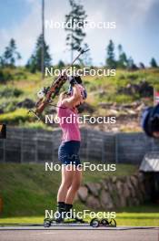 06.08.2024, Lavaze, Italy (ITA): Anna Gandler (AUT) - Biathlon summer training, Lavaze (ITA). www.nordicfocus.com. © Barbieri/NordicFocus. Every downloaded picture is fee-liable.