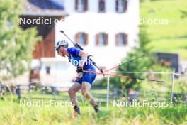 18.07.2024, Lenzerheide, Switzerland (SUI): Maxime Germain (USA) - Biathlon summer training, Lenzerheide (SUI). www.nordicfocus.com. © Manzoni/NordicFocus. Every downloaded picture is fee-liable.