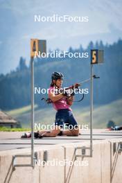 06.08.2024, Lavaze, Italy (ITA): Kristina Oberthaler (AUT) - Biathlon summer training, Lavaze (ITA). www.nordicfocus.com. © Barbieri/NordicFocus. Every downloaded picture is fee-liable.