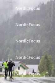 21.05.2024, Lenzerheide, Switzerland (SUI): Gion Stalder (SUI), Niklas Hartweg (SUI), (l-r) - Biathlon summer training, Lenzerheide (SUI). www.nordicfocus.com. © Manzoni/NordicFocus. Every downloaded picture is fee-liable.