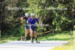 18.07.2024, Lenzerheide, Switzerland (SUI): Bjorn Westervelt (USA), Vaclav Cervenka (USA), (l-r) - Biathlon summer training, Lenzerheide (SUI). www.nordicfocus.com. © Manzoni/NordicFocus. Every downloaded picture is fee-liable.