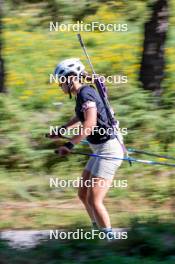 17.08.2024, Font-Romeu, France (FRA): Célia Henaff (FRA) - Biathlon summer training, Font-Romeu (FRA). www.nordicfocus.com. © Authamayou/NordicFocus. Every downloaded picture is fee-liable.