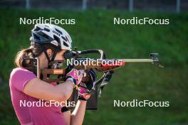 31.07.2024, Lavaze, Italy (ITA): Anna Andexer (AUT) - Biathlon summer training, Lavaze (ITA). www.nordicfocus.com. © Barbieri/NordicFocus. Every downloaded picture is fee-liable.