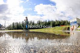 10.09.2024, Lenzerheide, Switzerland (SUI): Arnaud Du Pasquier (SUI) - Biathlon summer training, Lenzerheide (SUI). www.nordicfocus.com. © Manzoni/NordicFocus. Every downloaded picture is fee-liable.