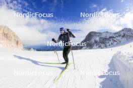 14.10.2024, Ramsau am Dachstein, Austria (AUT): Niklas Hartweg (SUI) - Biathlon summer training, Dachsteinglacier, Ramsau am Dachstein (AUT). www.nordicfocus.com. © Manzoni/NordicFocus. Every downloaded picture is fee-liable.