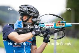 26.08.2024, Martell, Italy (ITA): Patrick Braunhofer (ITA) - Biathlon summer training, Martell (ITA). www.nordicfocus.com. © Vanzetta/NordicFocus. Every downloaded picture is fee-liable.