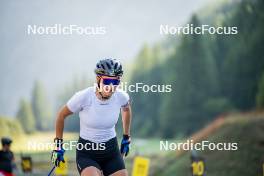 28.08.2024, Bessans, France (FRA): Gilonne Guigonnat (FRA) - Biathlon summer training, Bessans (FRA). www.nordicfocus.com. © Authamayou/NordicFocus. Every downloaded picture is fee-liable.