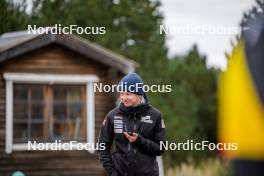 20.09.2024, Font-Romeu, France (FRA): Margit Soerensen (NOR), Coach Team Belgium - Biathlon summer training, Font-Romeu (FRA). www.nordicfocus.com. © Authamayou/NordicFocus. Every downloaded picture is fee-liable.