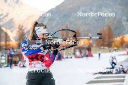 09.11.2024, Bessans, France (FRA): Oceane Michelon (FRA) - Biathlon summer training, Bessans (FRA). www.nordicfocus.com. © Authamayou/NordicFocus. Every downloaded picture is fee-liable.