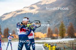 09.11.2024, Bessans, France (FRA): Damien Levet (FRA) - Biathlon summer training, Bessans (FRA). www.nordicfocus.com. © Authamayou/NordicFocus. Every downloaded picture is fee-liable.