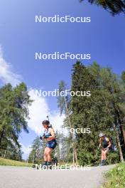 15.07.2024, Lenzerheide, Switzerland (SUI): Grace Castonguay (USA), Deedra Irwin (USA), (l-r) - Biathlon summer training, Lenzerheide (SUI). www.nordicfocus.com. © Manzoni/NordicFocus. Every downloaded picture is fee-liable.