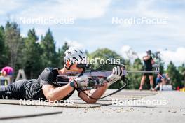 17.08.2024, Font-Romeu, France (FRA): Edgar Geny (FRA) - Biathlon summer training, Font-Romeu (FRA). www.nordicfocus.com. © Authamayou/NordicFocus. Every downloaded picture is fee-liable.