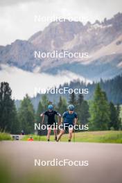 15.06.2024, Lavaze, Italy (ITA): Martin Ponsiluoma (SWE), Malte Stefansson (SWE), (l-r)  - Biathlon summer training, Lavaze (ITA). www.nordicfocus.com. © Barbieri/NordicFocus. Every downloaded picture is fee-liable.