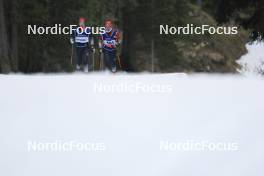 06.11.2024, Davos, Switzerland (SUI): Nadine Faehndrich (SUI), Lydia Hiernickel (SUI), (l-r) - Biathlon training, snowfarming track, Davos (SUI). www.nordicfocus.com. © Manzoni/NordicFocus. Every downloaded picture is fee-liable.