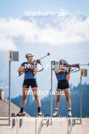 06.08.2024, Lavaze, Italy (ITA): Tamara Steiner (AUT), Anna Andexer (AUT), (l-r)  - Biathlon summer training, Lavaze (ITA). www.nordicfocus.com. © Barbieri/NordicFocus. Every downloaded picture is fee-liable.