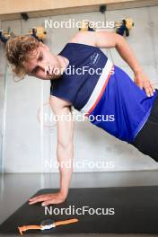 18.07.2024, Lenzerheide, Switzerland (SUI): Nikolas Burkhart (USA) - Biathlon summer training, Lenzerheide (SUI). www.nordicfocus.com. © Manzoni/NordicFocus. Every downloaded picture is fee-liable.