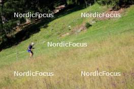 15.07.2024, Lenzerheide, Switzerland (SUI): Vincent Bonacci (USA) - Biathlon summer training, Lenzerheide (SUI). www.nordicfocus.com. © Manzoni/NordicFocus. Every downloaded picture is fee-liable.