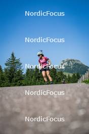 31.07.2024, Lavaze, Italy (ITA): Lisa Osl (AUT) - Biathlon summer training, Lavaze (ITA). www.nordicfocus.com. © Barbieri/NordicFocus. Every downloaded picture is fee-liable.