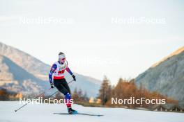 07.11.2024, Bessans, France (FRA): Damien Levet (FRA) - Biathlon summer training, Bessans (FRA). www.nordicfocus.com. © Authamayou/NordicFocus. Every downloaded picture is fee-liable.