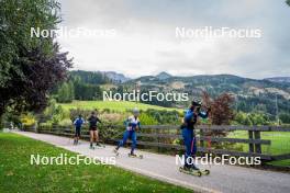 30.09.2024, Lavaze, Italy (ITA): Sara Scattolo (ITA), Astrid Plosch (ITA), Martina Trabucchi (ITA), Beatrice Trabucchi (ITA), (l-r) - Biathlon summer training, Lavaze (ITA). www.nordicfocus.com. © Barbieri/NordicFocus. Every downloaded picture is fee-liable.