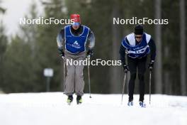 06.11.2024, Davos, Switzerland (SUI): Niklas Hartweg (SUI), Sandro Bovisi (SUI), (l-r) - Biathlon training, snowfarming track, Davos (SUI). www.nordicfocus.com. © Manzoni/NordicFocus. Every downloaded picture is fee-liable.