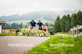 15.06.2024, Lavaze, Italy (ITA): Martin Ponsiluoma (SWE), Jesper Nelin (SWE), (l-r)  - Biathlon summer training, Lavaze (ITA). www.nordicfocus.com. © Barbieri/NordicFocus. Every downloaded picture is fee-liable.