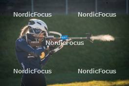 29.09.2024, Lavaze, Italy (ITA): Hannah Auchentaller (ITA) - Biathlon summer training, Lavaze (ITA). www.nordicfocus.com. © Barbieri/NordicFocus. Every downloaded picture is fee-liable.