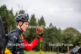 20.09.2024, Font-Romeu, France (FRA): Marek Mackels (BEL) - Biathlon summer training, Font-Romeu (FRA). www.nordicfocus.com. © Authamayou/NordicFocus. Every downloaded picture is fee-liable.