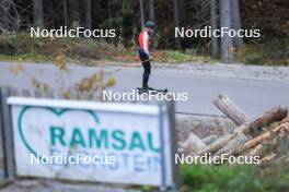 13.10.2024, Ramsau am Dachstein, Austria (AUT): Felix Ullmann (SUI) - Biathlon summer training, Ramsau am Dachstein (AUT). www.nordicfocus.com. © Manzoni/NordicFocus. Every downloaded picture is fee-liable.