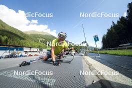 27.08.2024, Martell, Italy (ITA): Elia Zeni (ITA) - Biathlon summer training, Martell (ITA). www.nordicfocus.com. © Vanzetta/NordicFocus. Every downloaded picture is fee-liable.