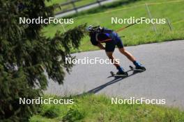 18.07.2024, Lenzerheide, Switzerland (SUI): Nikolas Burkhart (USA) - Biathlon summer training, Lenzerheide (SUI). www.nordicfocus.com. © Manzoni/NordicFocus. Every downloaded picture is fee-liable.